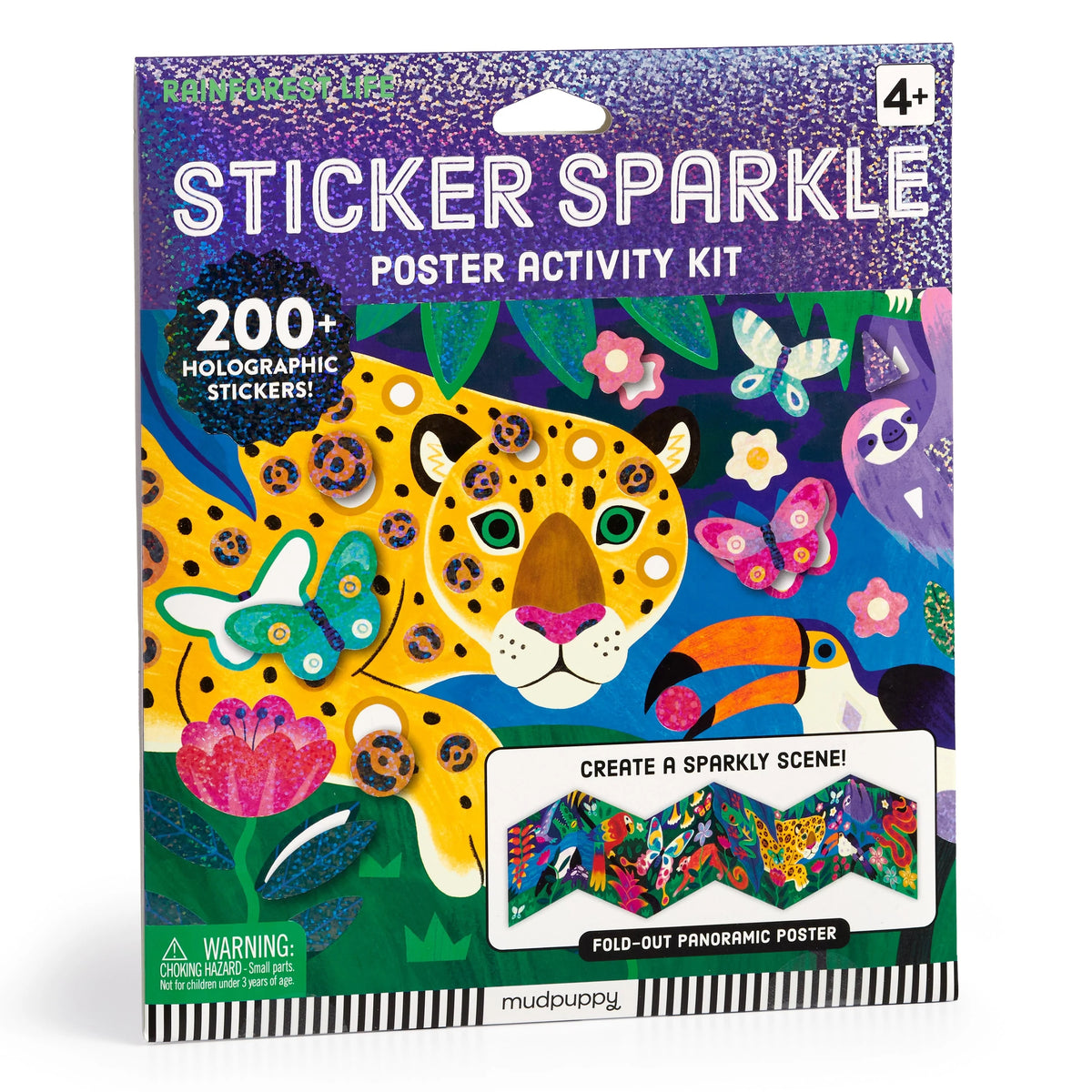 RAINFOREST STICKER SPARKLE POSTER ACTIVITY KIT