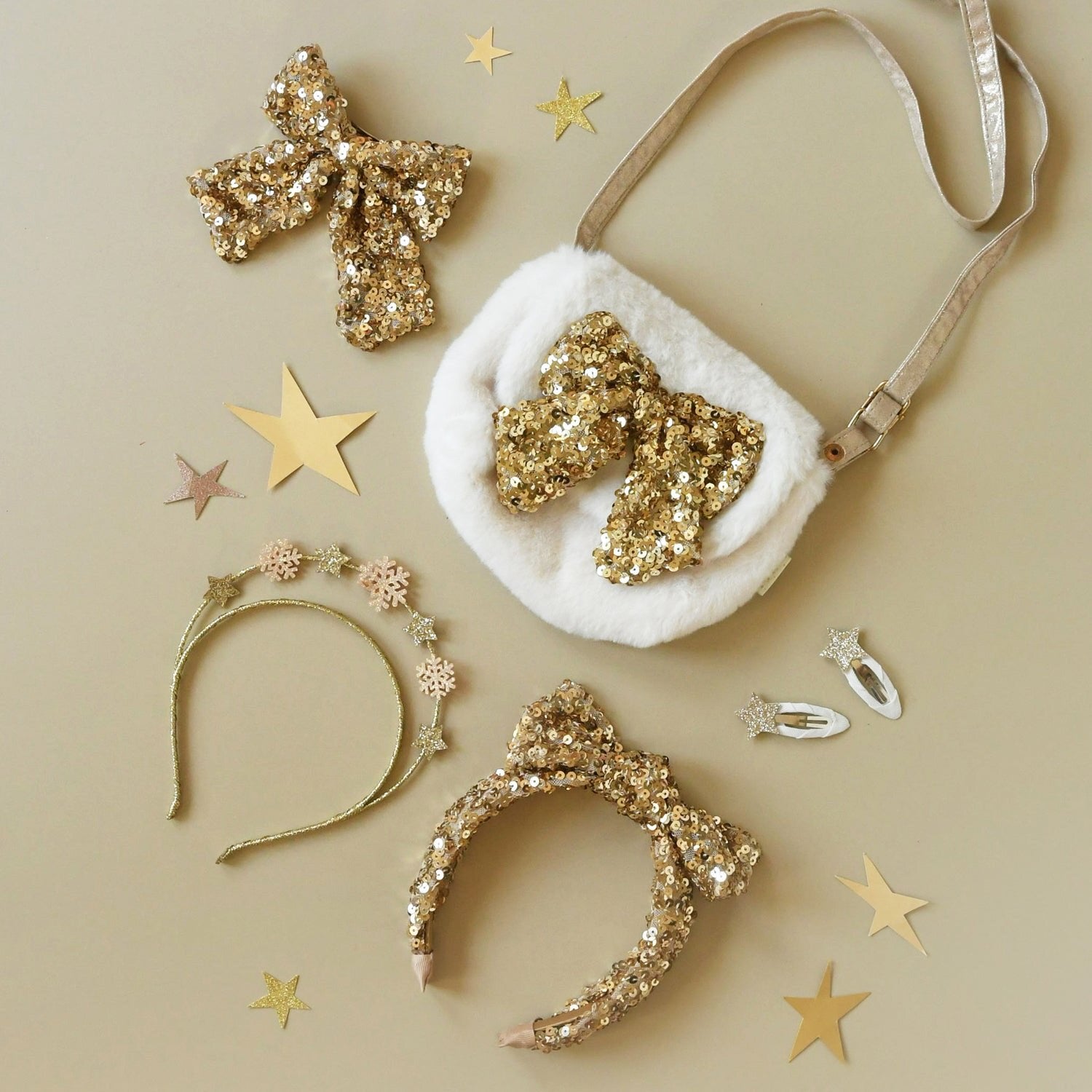 BEDAZZLE SEQUIN BOW HEADBAND