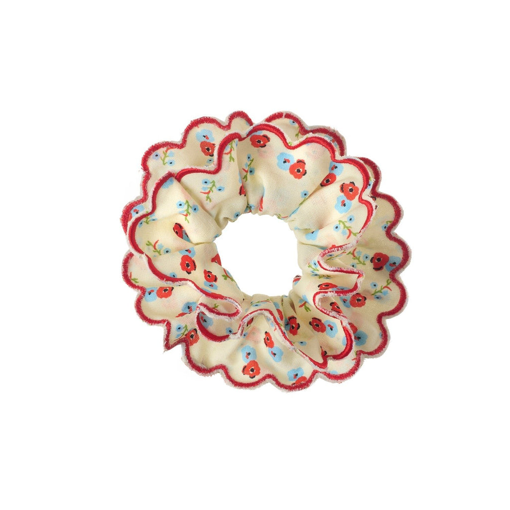 MARTHA DITSY SCALLOPED HAIR SCRUNCHIE