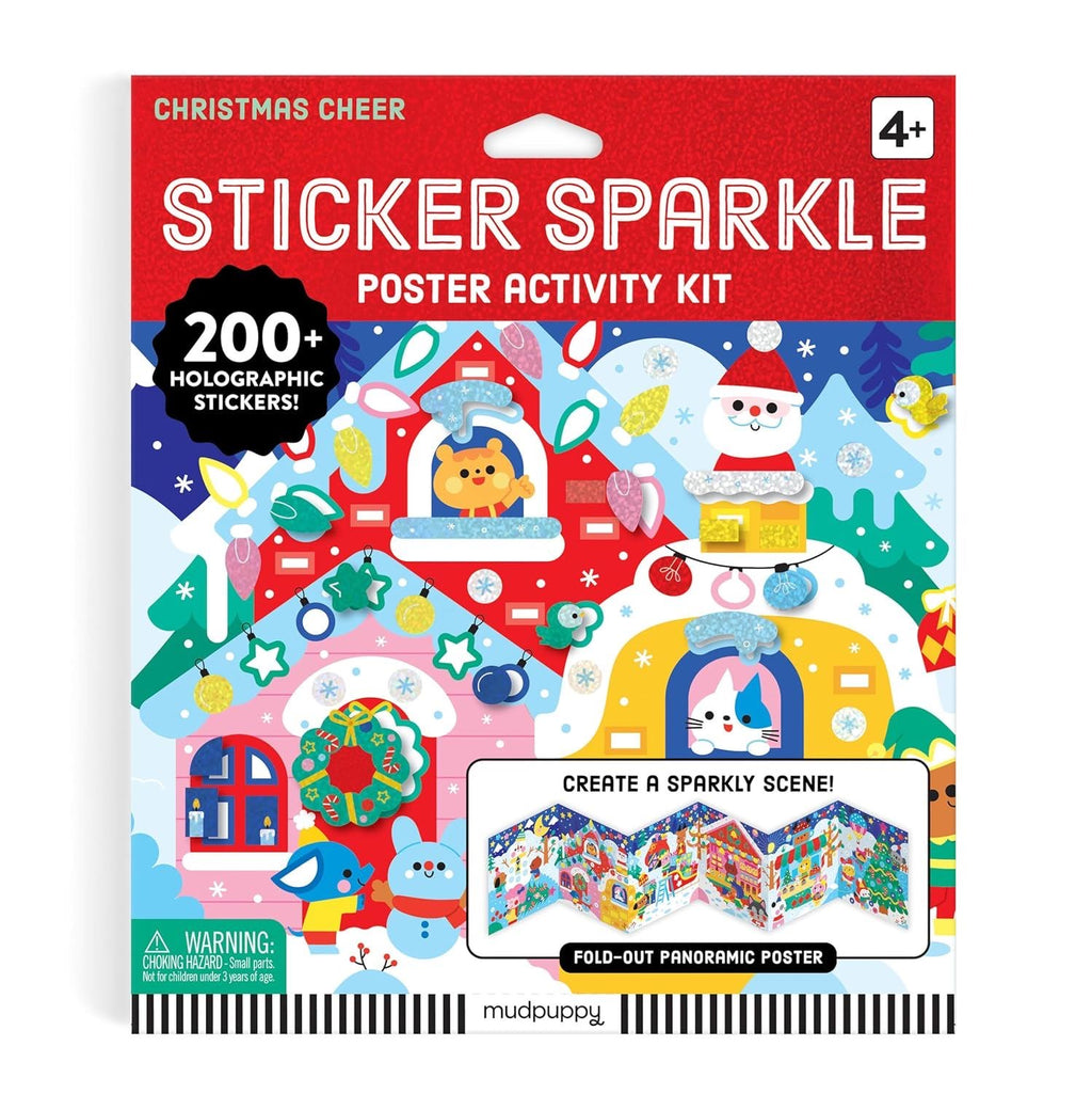 STICKER SPARKLE POSTER ACTIVITY KIT: CHRISTMAS CHEER (4 YEARS+)