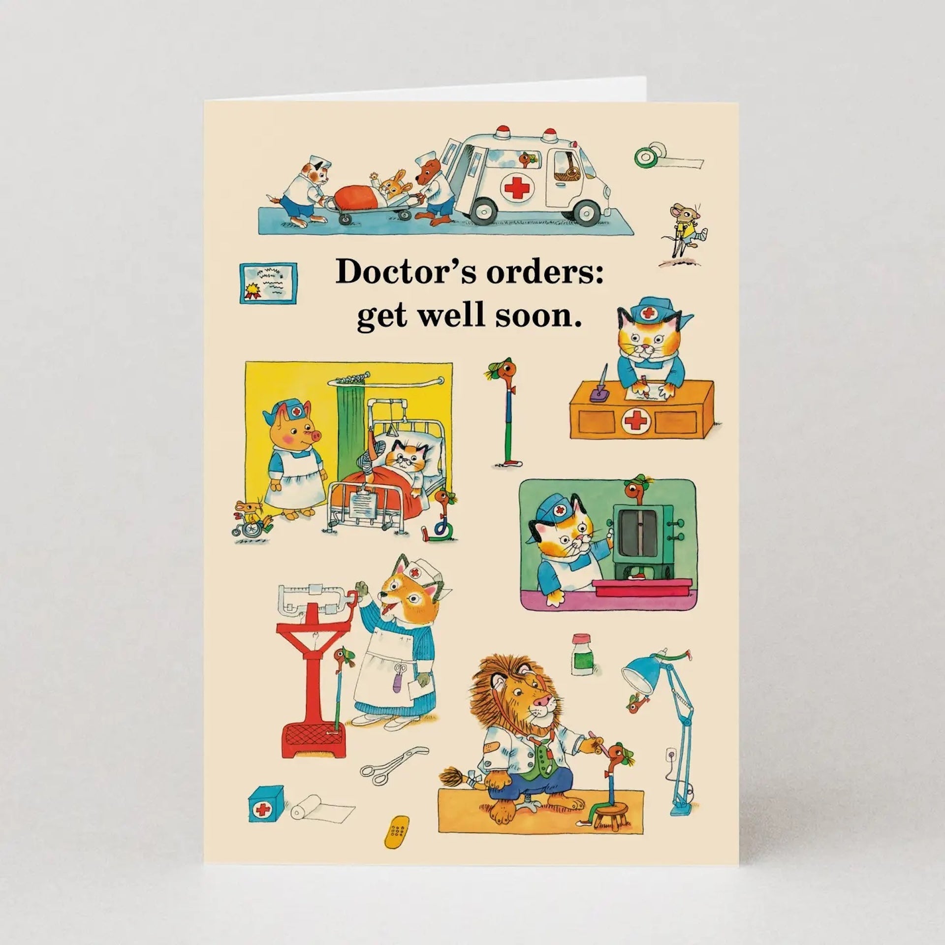 RICHARD SCARRY DOCTORS ORDERS CARD
