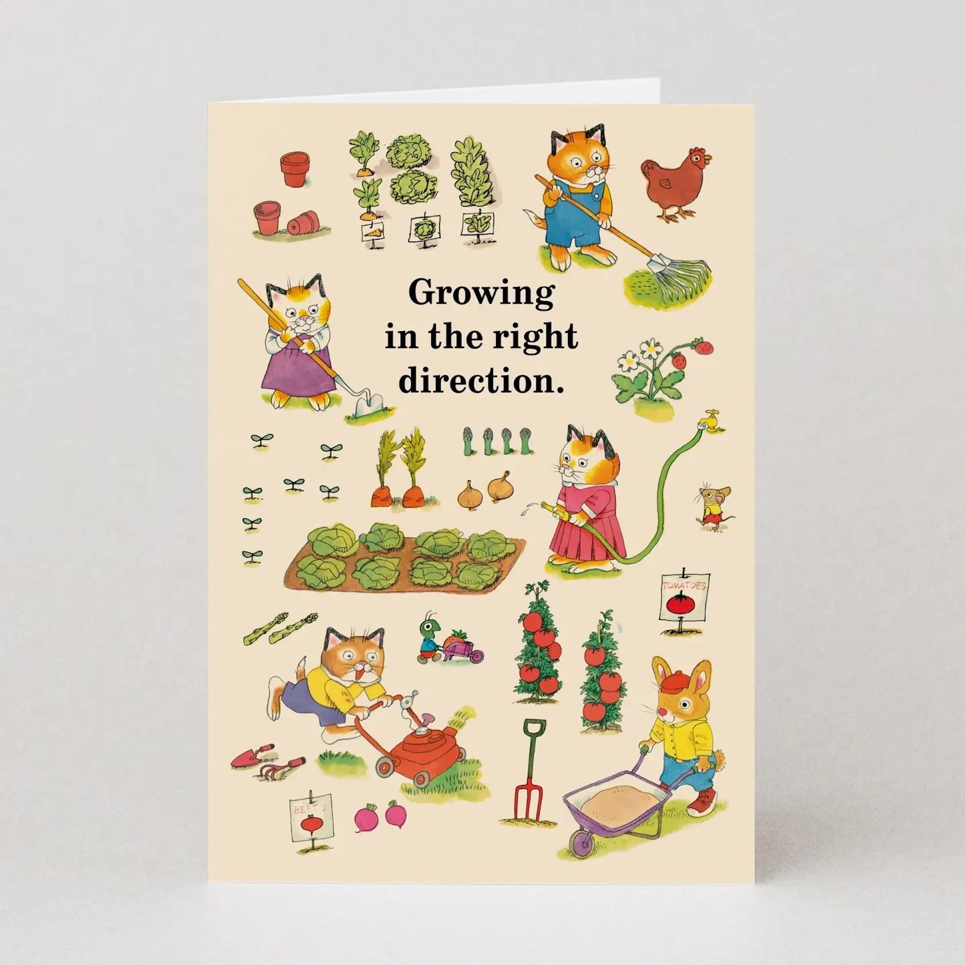 RICHARD SCARRY GROWING IN THE RIGHT DIRECTION CARD