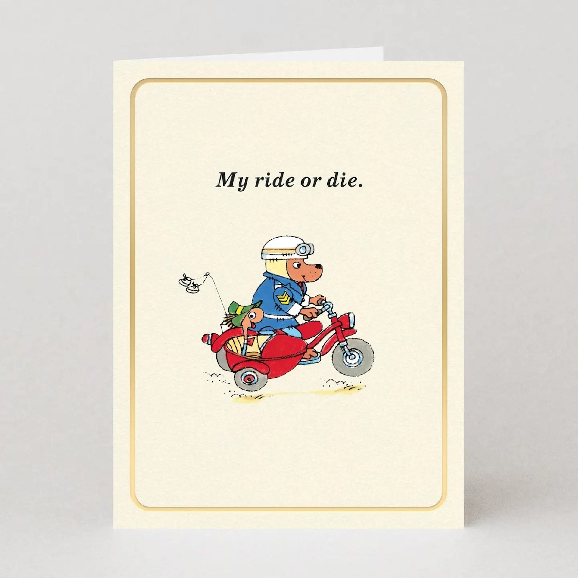 RICHARD SCARRY MY RIDE OR DIE MINI CARD