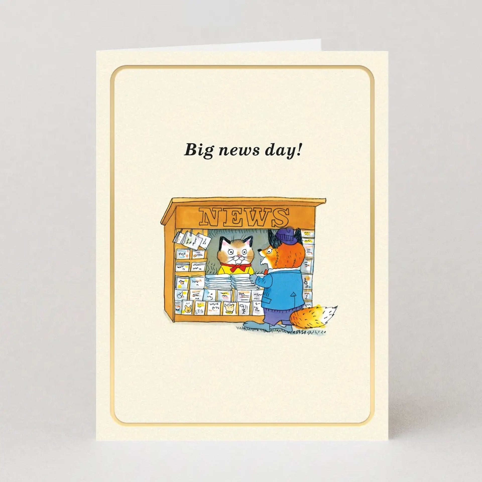 RICHARD SCARRY BIG NEWS MINI CARD