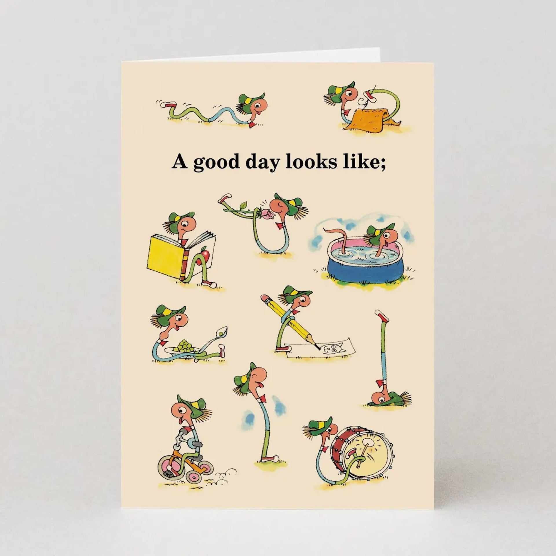 RICHARD SCARRY A GOOD DAY LOOKS LIKE CARD