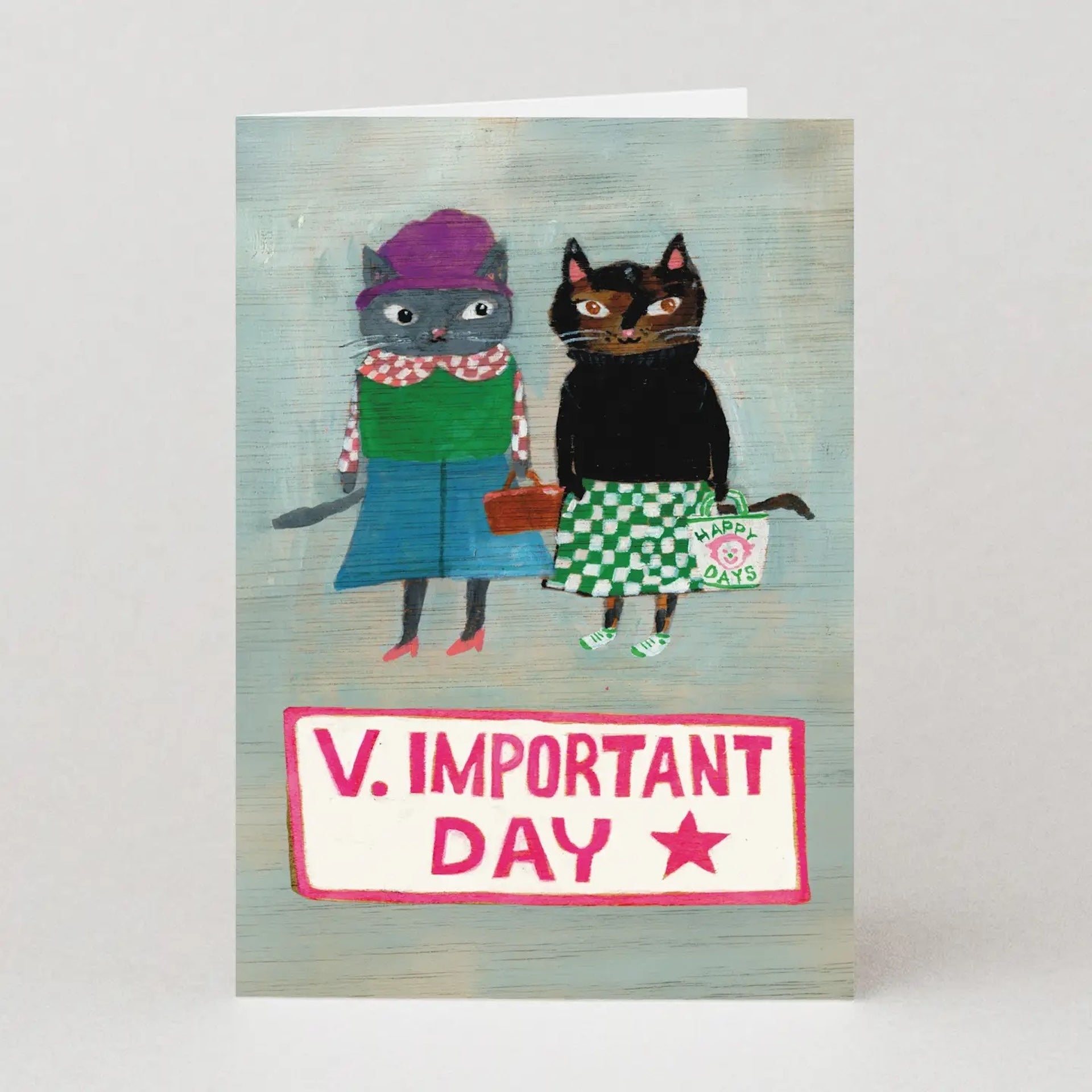 VERY IMPORTANT DAY CAT CARD