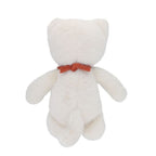 SOFT TOY CAT - CREAM WITH TERRACOTTA BANDANA