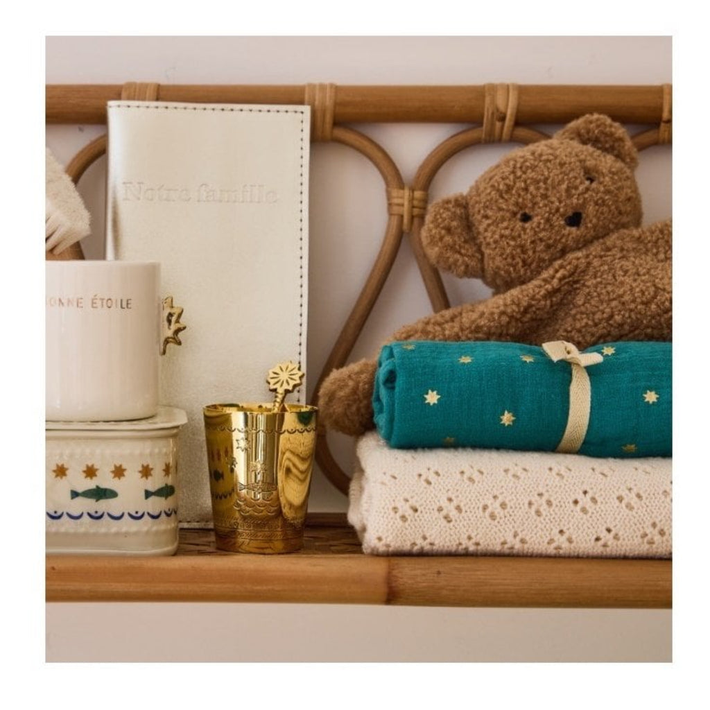 COMFORTER - BROWN TEDDY BEAR