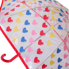 UMBRELLA - LARGE MULTICOLOURED HEARTS