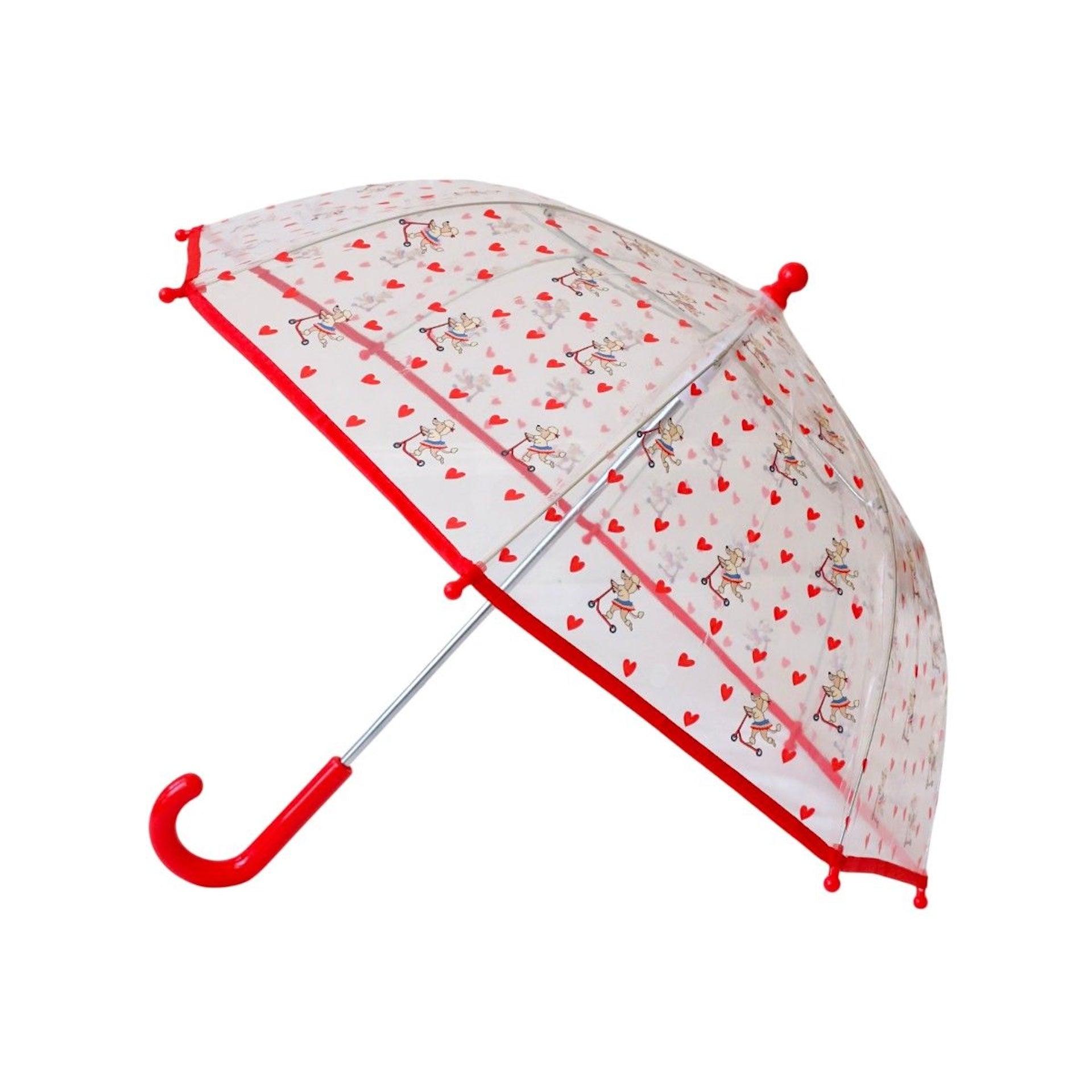 UMBRELLA - RED HEARTS + PODDLES