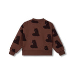 RUSTY BEAR SWEATER COTTON COCOA