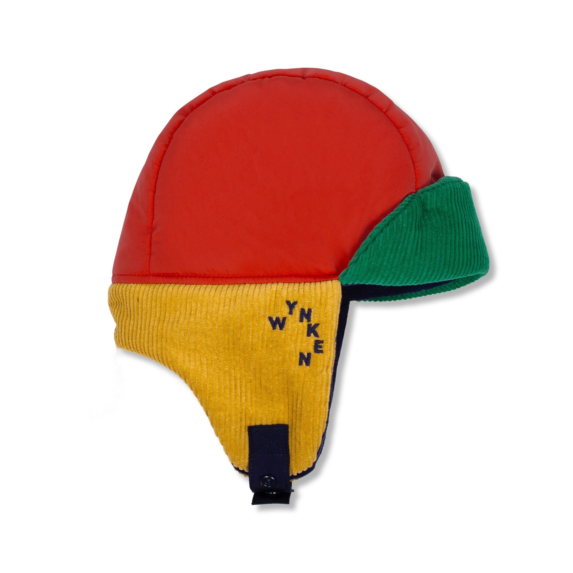 PALETTE TRAPPER HAT - BRICK RED / GREEN (2-6 YEARS)