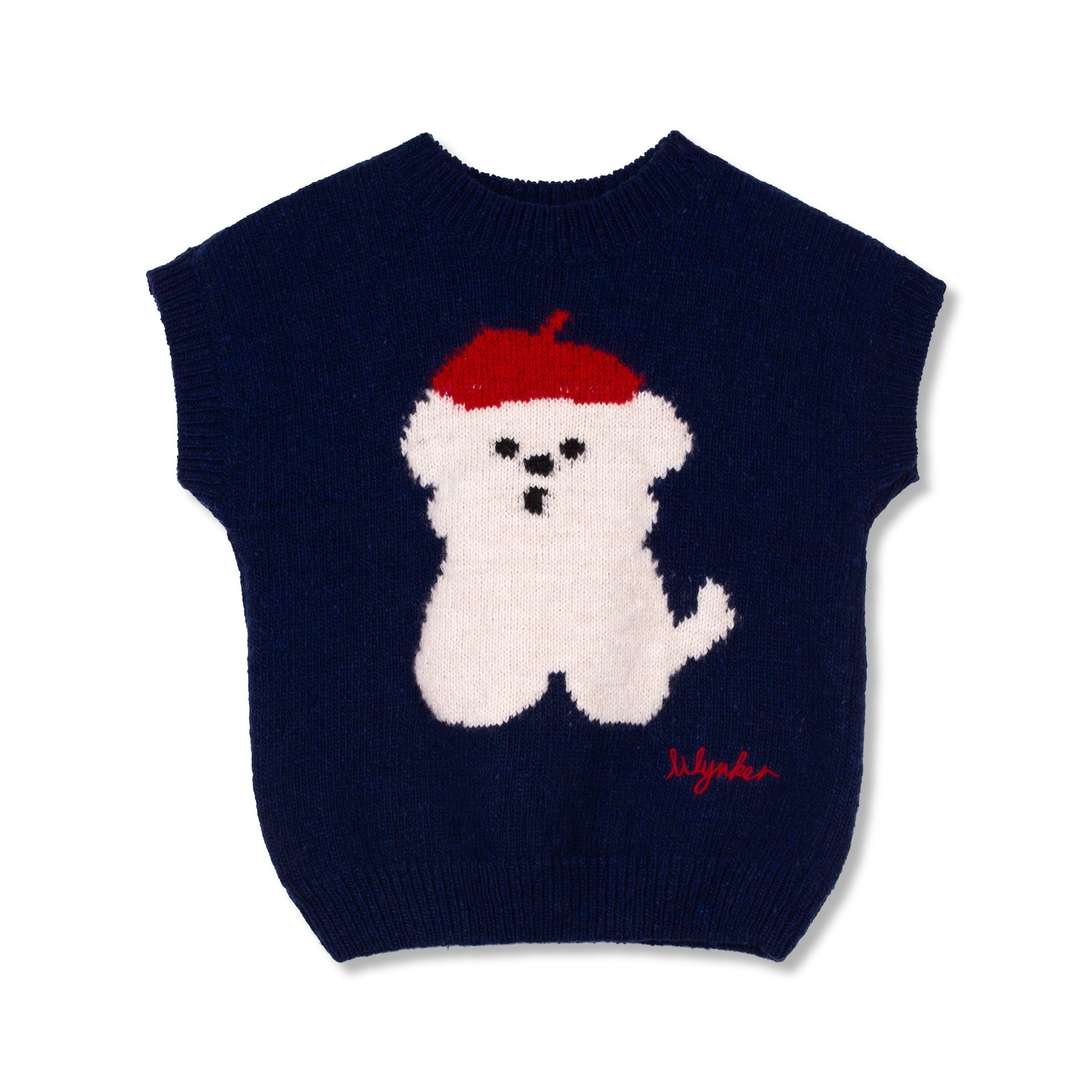 LE PETIT ARTISTE WOOL MIX TANK TOP - DEEP NAVY
