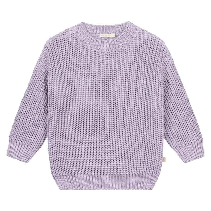 CHUNKY KNITTED SWEATER - Lilac