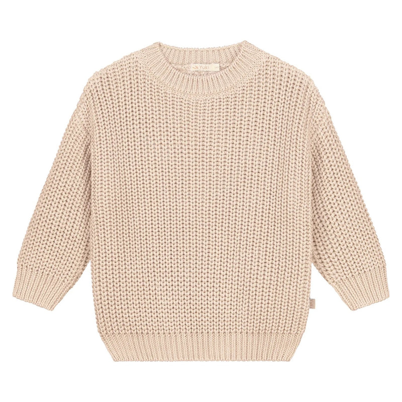 CHUNKY KNITTED SWEATER - Moon