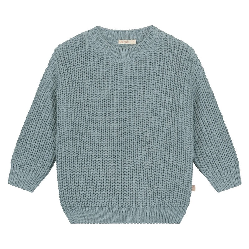 CHUNKY KNITTED SWEATER - Ocean