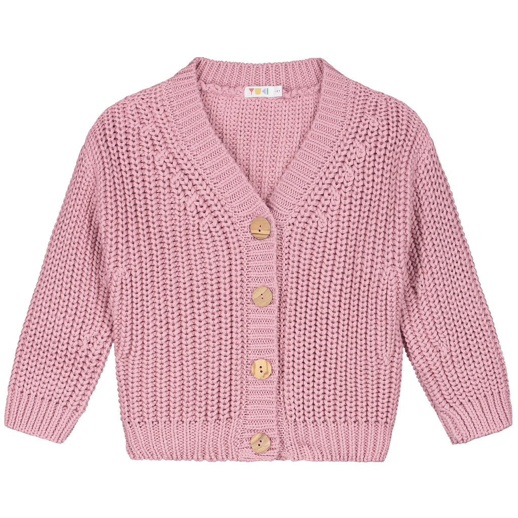 CHUNKY KNITTED CARDIGAN