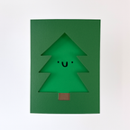DIE CUT CHRISTMAS CARD - XMAS TREE