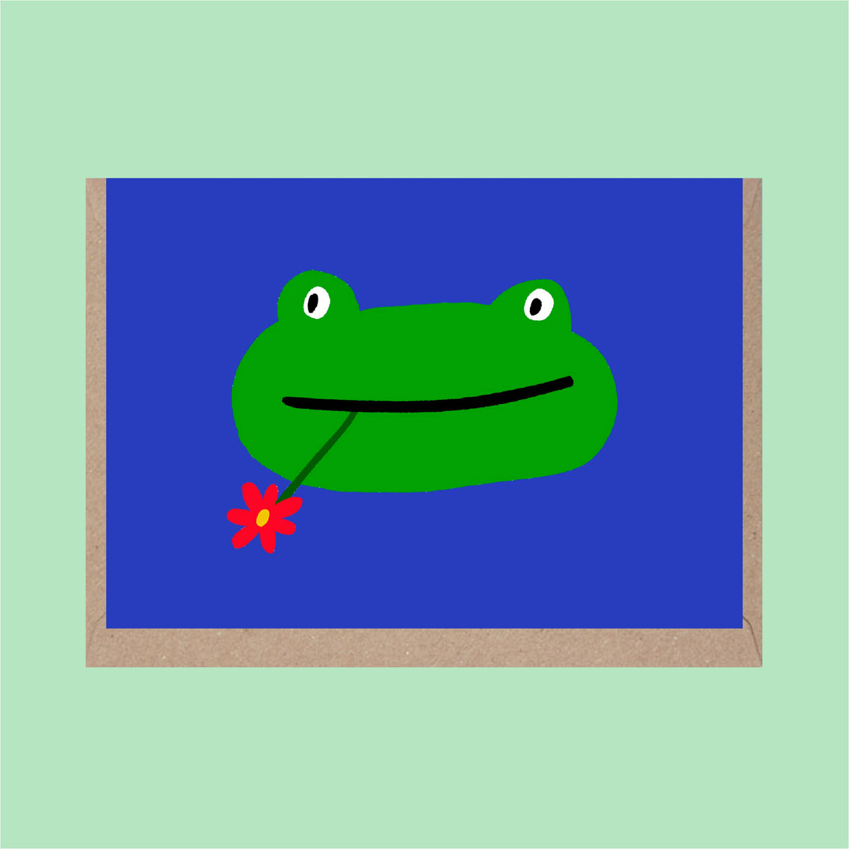 MINI CARD - FROG FACE