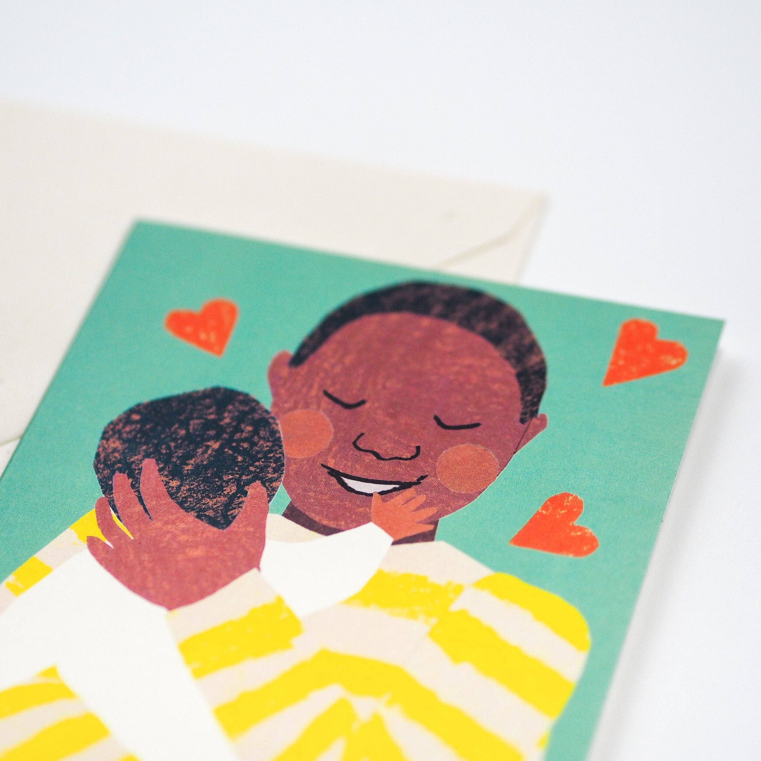 NEW BABY BOY CUDDLE CARD