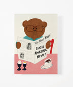 AMAZING NEWS BEAR CARD