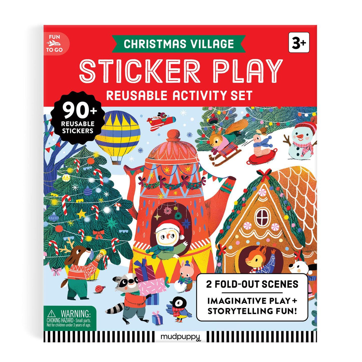 STICKER PLAY REUSABLE ACTIVITY SET: CHRISTMAS VILLAGE