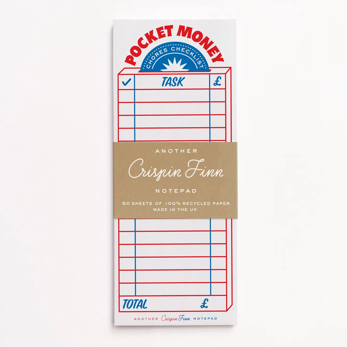 POCKET MONEY CHORES CHECKLIST PAD