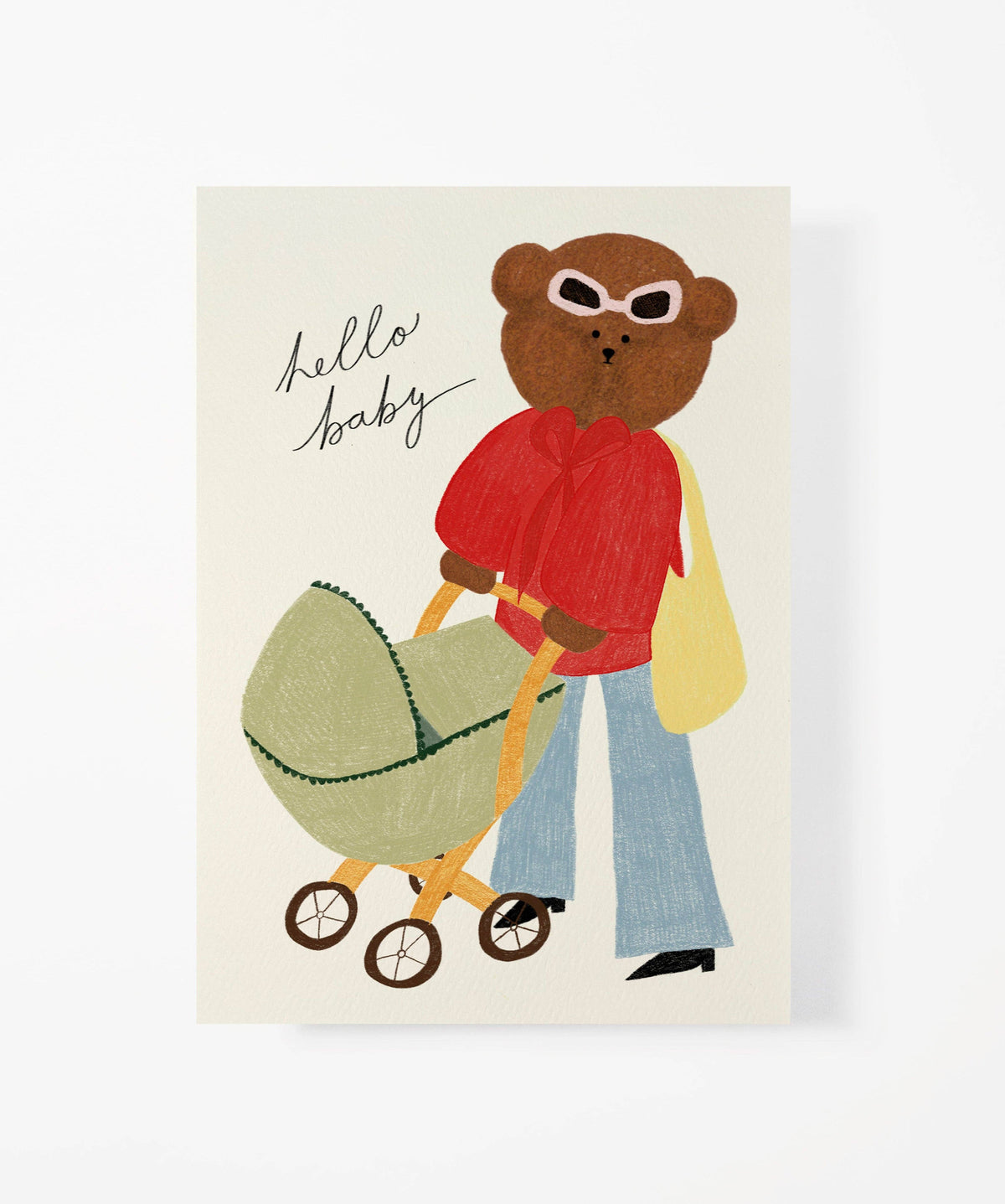 NEW BABY BEAR GREETING CARD