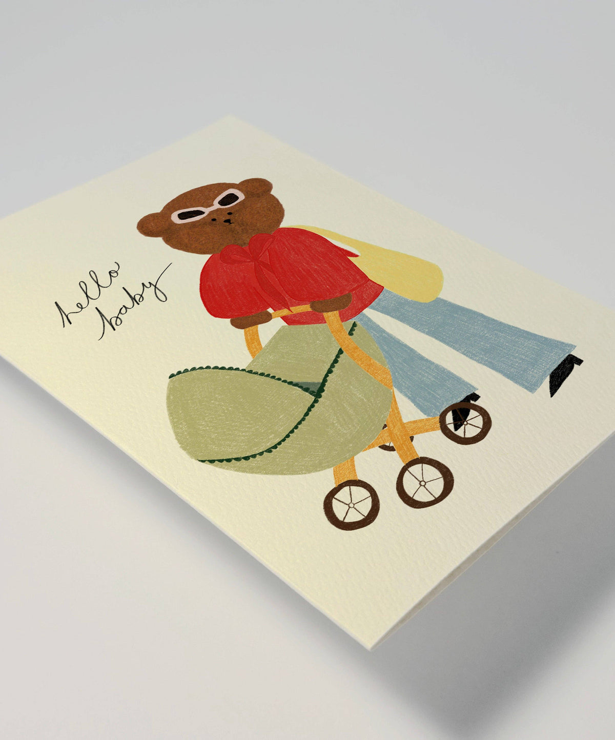 NEW BABY BEAR GREETING CARD