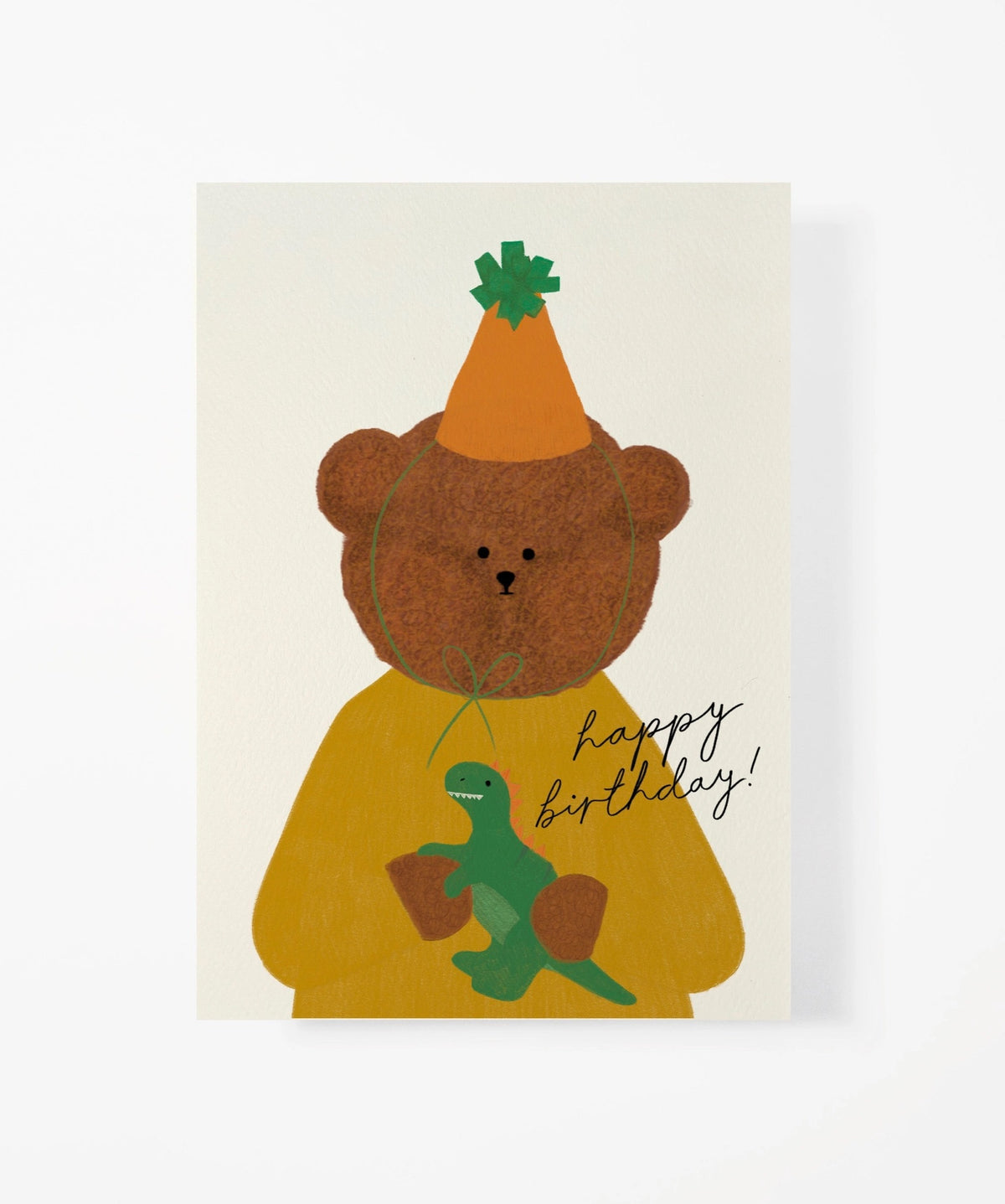 BIRTHDAY BEAR CARD - DINOSAUR
