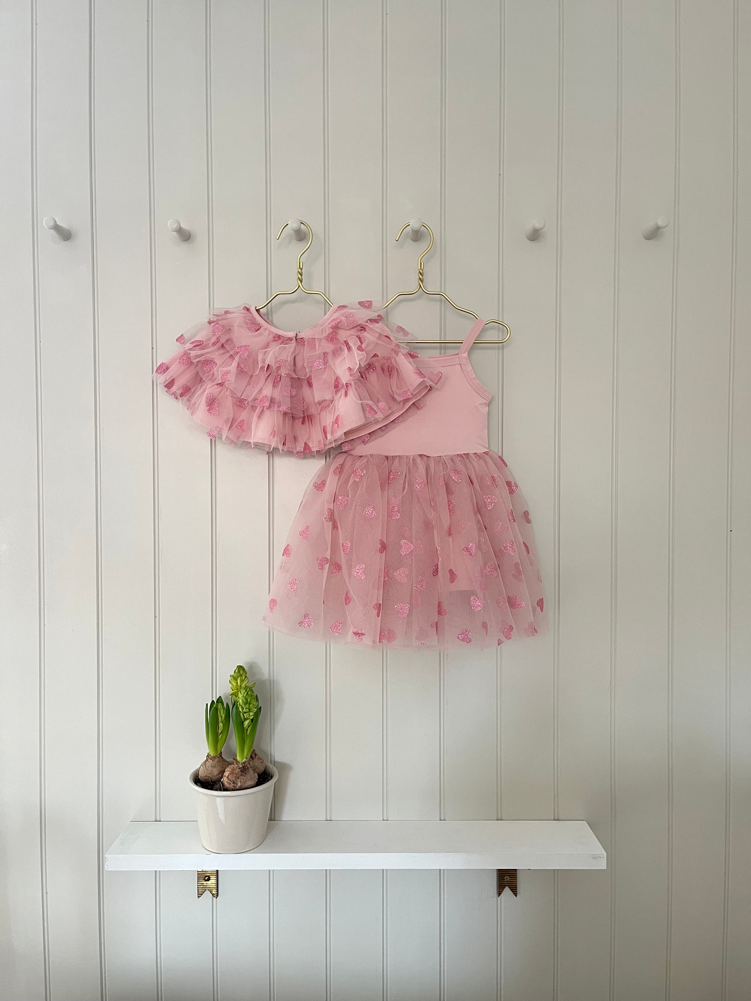 GLITTER HEART DRESS