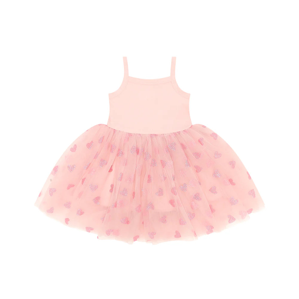 GLITTER HEART DRESS