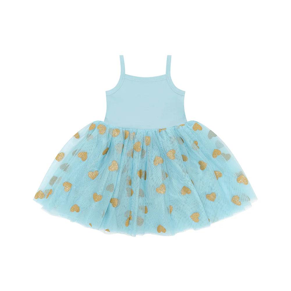 GLITTER HEART DRESS