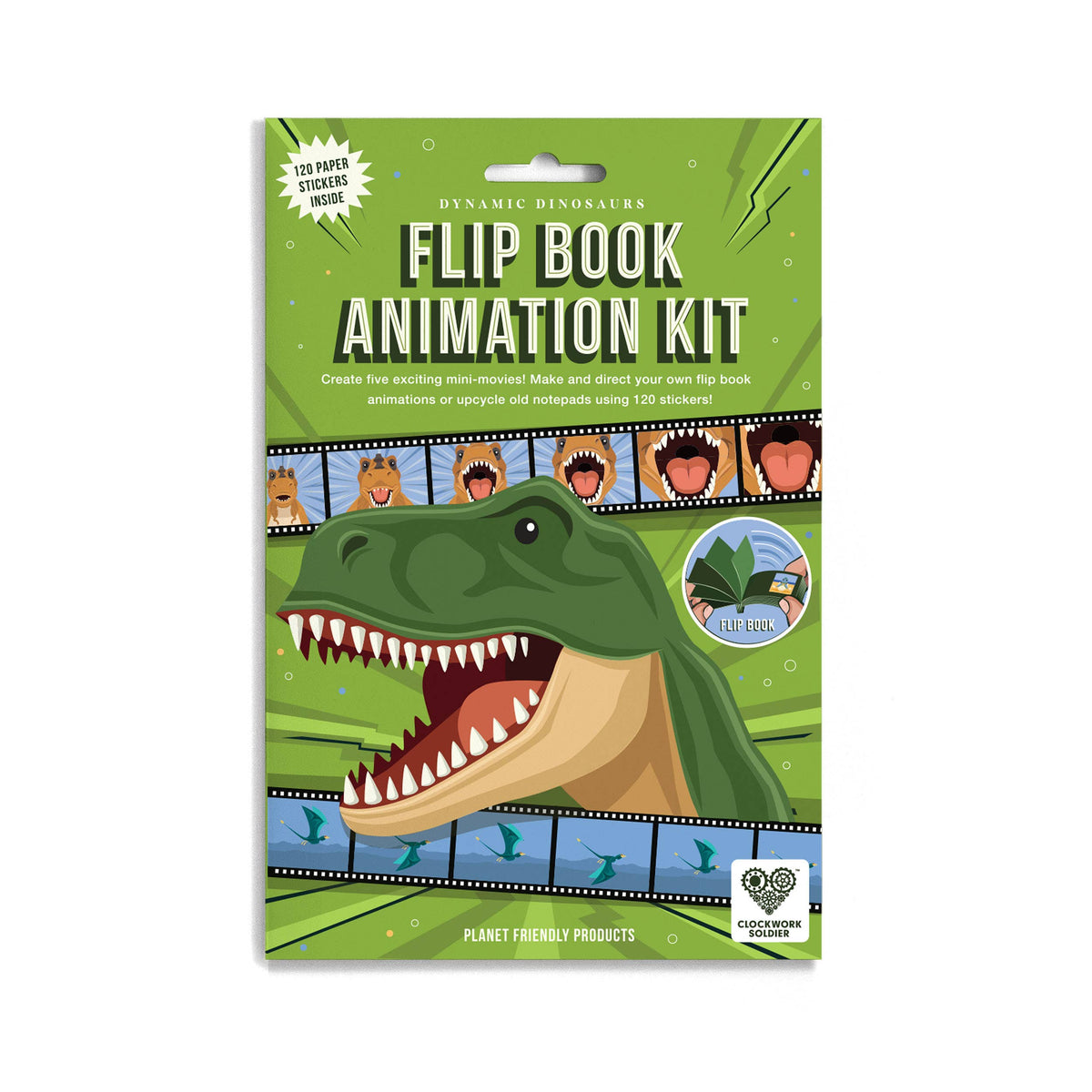DYNAMIC DINOSAURS FLIP BOOK ANIMATION KIT (7 YEARS+)