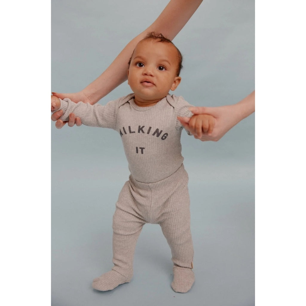 MILKING IT GREY MARL LEGGINGS