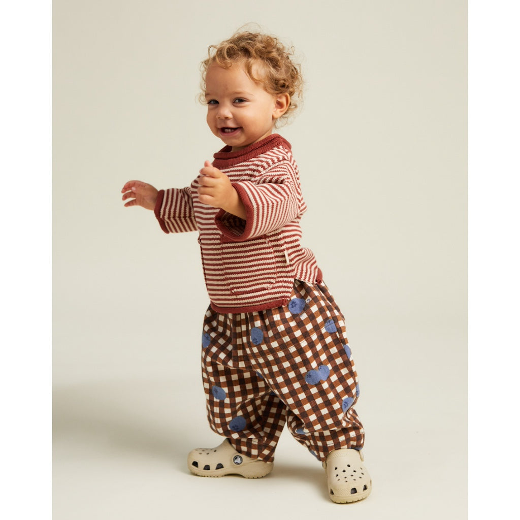 REX BLUEBERRY GINGHAM TROUSER