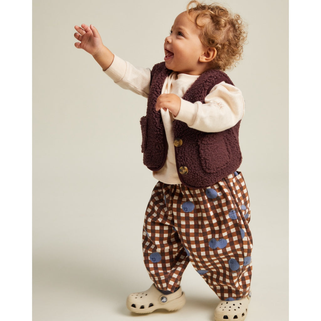 REX BLUEBERRY GINGHAM TROUSER