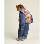 RUMI BLUEBERRY GINGHAM GILET