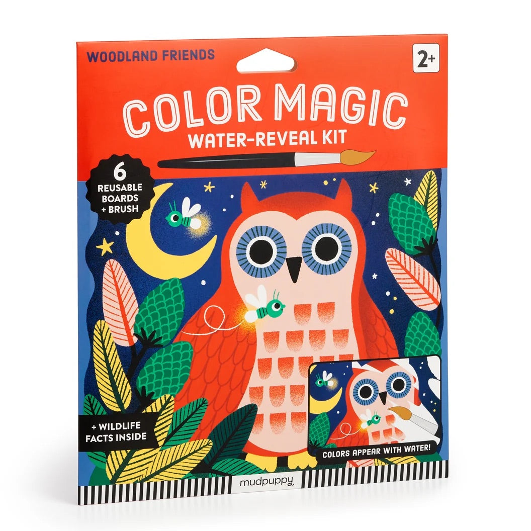 COLOUR MAGIC WATER REVEAL KIT - WOODLAND FRIENDS (2 YEARS+)