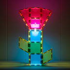 MAGNETIC TILES 30 PIECES - LIGHT ROCKET