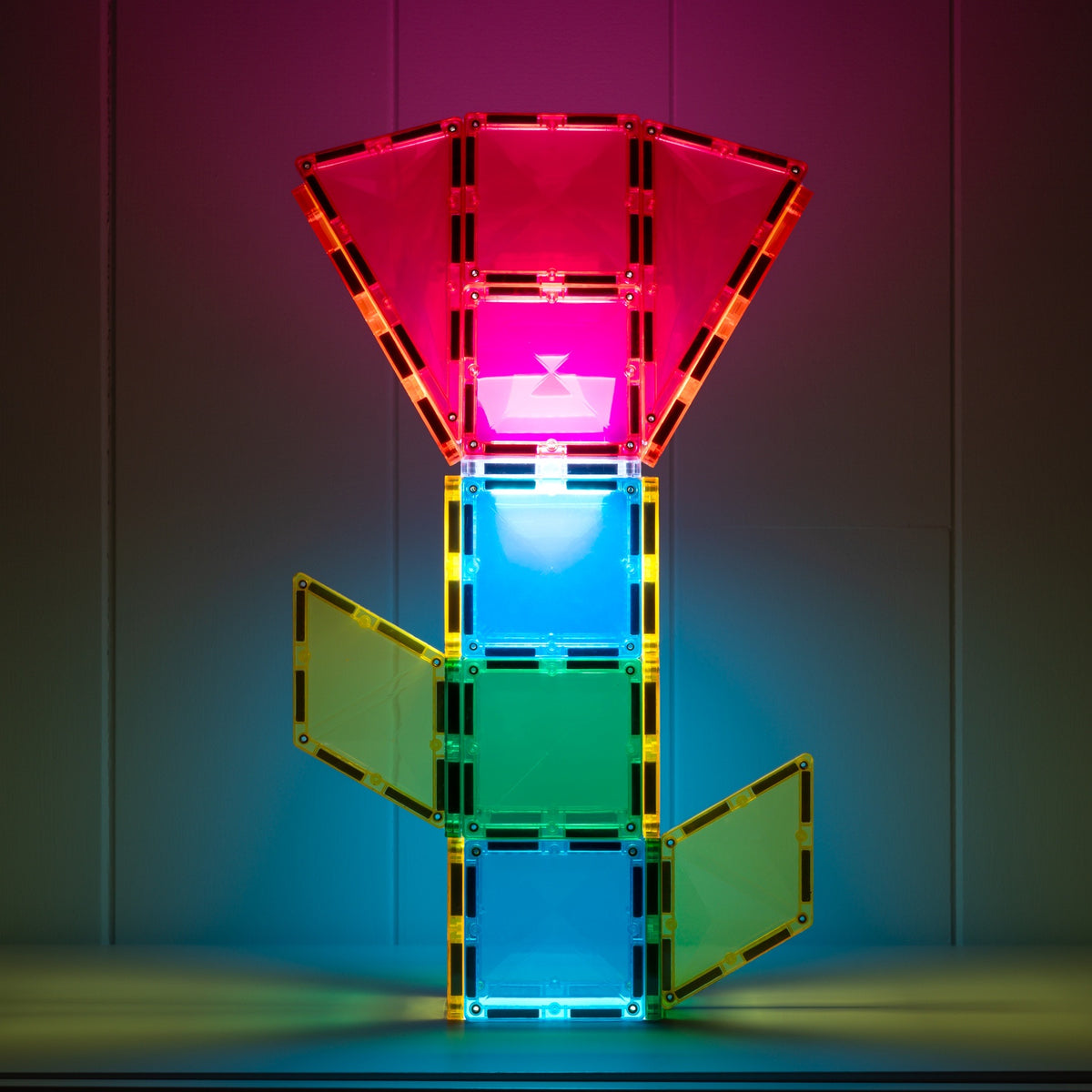 MAGNETIC TILES 30 PIECES - LIGHT ROCKET