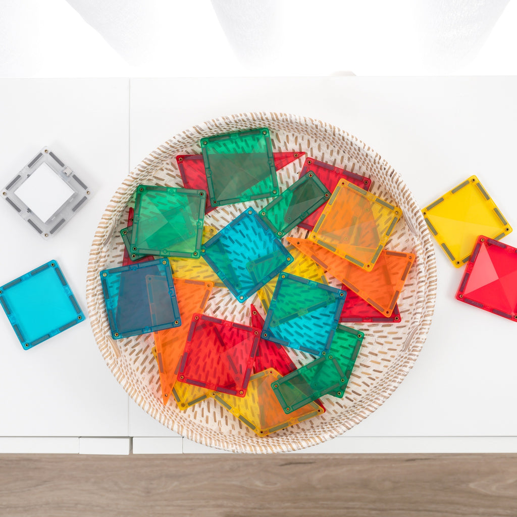 MAGNETIC TILES 30 PIECES - LIGHT ROCKET