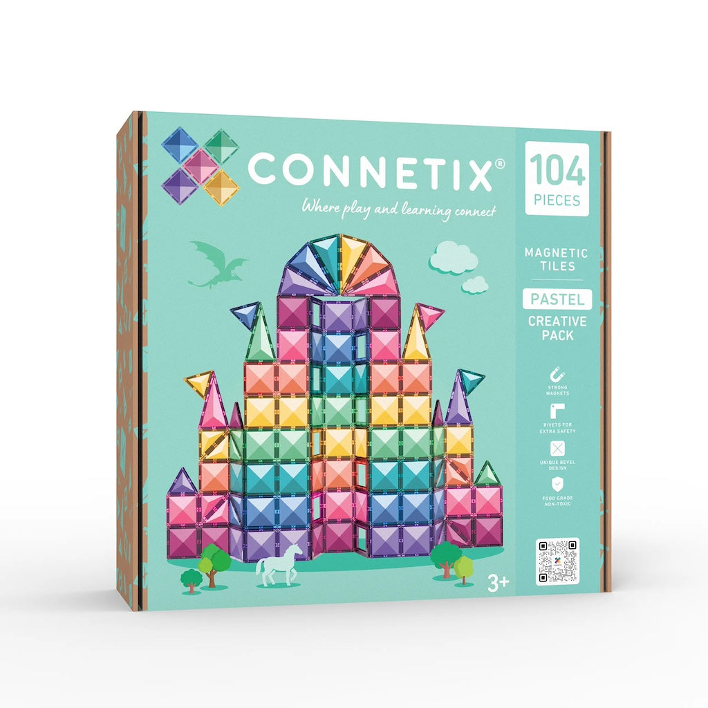 MAGNETIC TILES 104 PIECE CREATIVE PACK - PASTEL