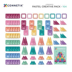 MAGNETIC TILES 104 PIECE CREATIVE PACK - PASTEL