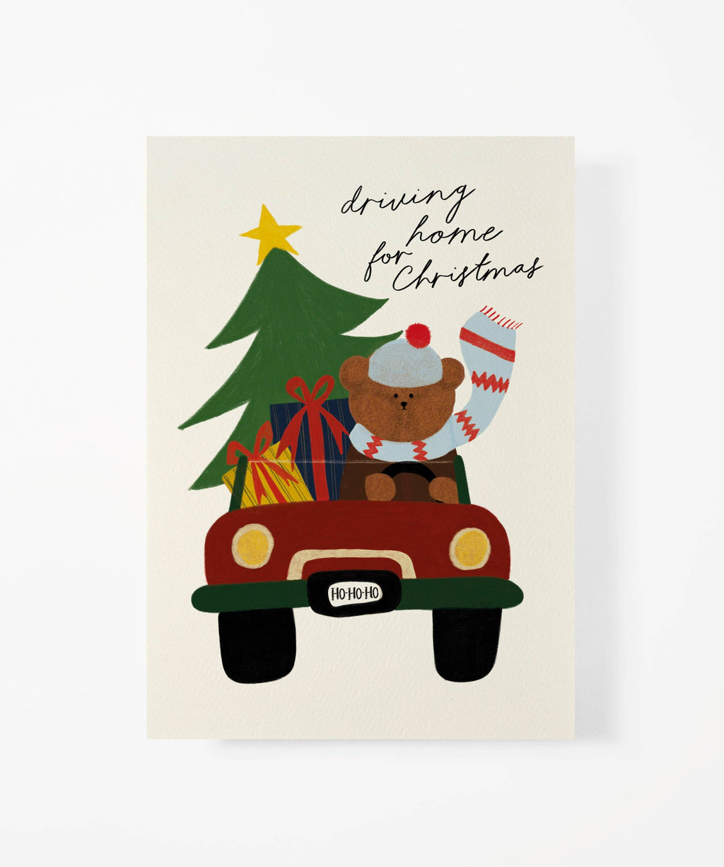 DRIVING HOME FOR CHRISTMAS CARD