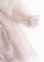 DERA B DRESS - CLOUD GREY HEARTS