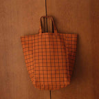 ELISABETH TOTE BAG - CHECK/GINGER