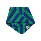 KNIT SCARF -  GREEN & BLUE (0-6 MONTHS)