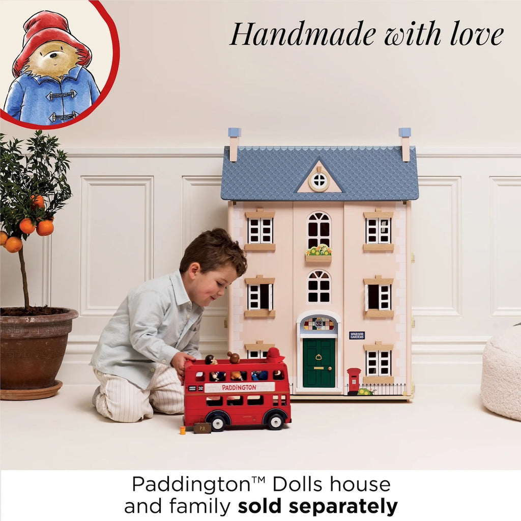 PADDINGTON BEAR WOODEN LONDON BUS