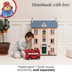 PADDINGTON BEAR WOODEN LONDON BUS